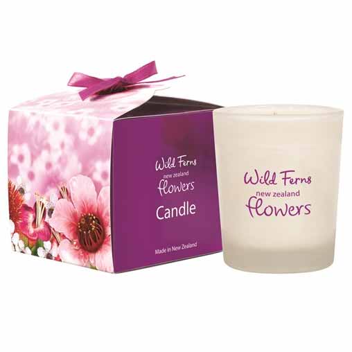 Parrs Wild Ferns New Zealand Flowers Candle