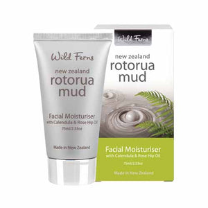 Parrs Wild Ferns Rotorua Mud Facial Moisturiser with Calendula & Rose Hip Oil 75ml