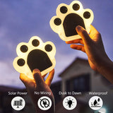 Paw Print Solar Outdoor Lights