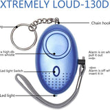 Personal Security Alarm Keychain with LED Light