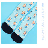 Personalised Customized DIY Socks For Women, Men, Girls, and Boys