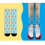 Personalised Customized DIY Socks For Women, Men, Girls, and Boys