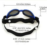 Dog Goggles UV Protection Pet Sunglasses with Adjustable Strap