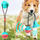 Pet Molar Dog Tug Rope Ball Chew Puppy Bite Toys Suction Cup