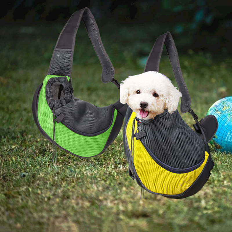 Pet Puppy Dog Carrier Travel Shoulder Bag Mesh Handbag Tote Pouch