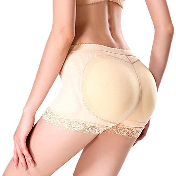 Plus Size Butt Lifting Hip Padded Lace-trim Shapewear Shorts