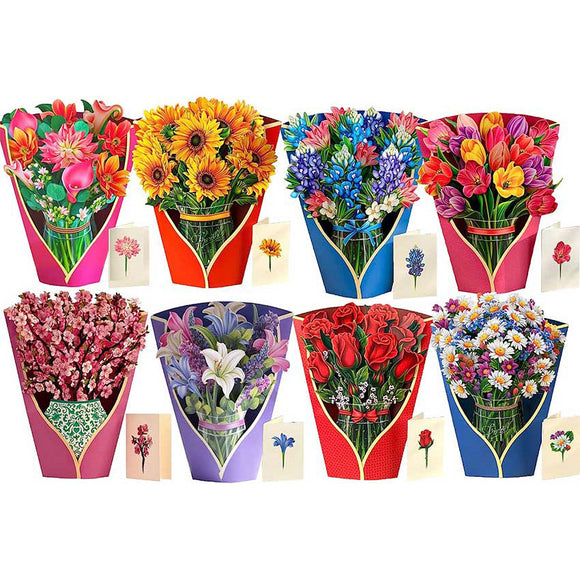 12inch Pop Up Flower Bouquet Greeting Card Gift