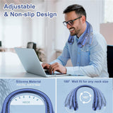 Portable Neck Fan 5 Speeds 720° Up&Down Airflow Bladeless Rechargeable USB Fan
