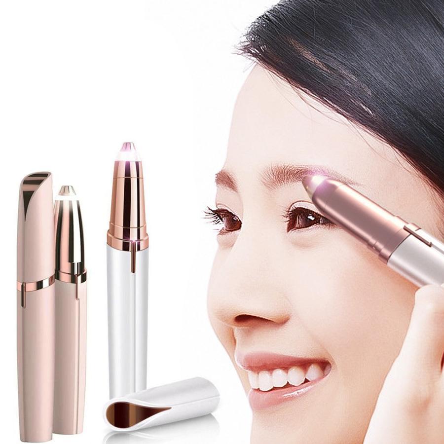 Portable Electric Painless Eyebrow Hair Trimmer Remover
