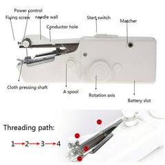 Portable Handheld Cordless Sewing Machine Stitch