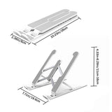 Portable Laptop Stand Adjustable Aluminum Notebook Holder Riser