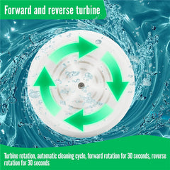 Portable Ultrasonic Turbine Turbo Washing Machine Sonic Washer