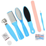 8pcs/set Professional Pedicure Kit Foot File Callus Remover Set