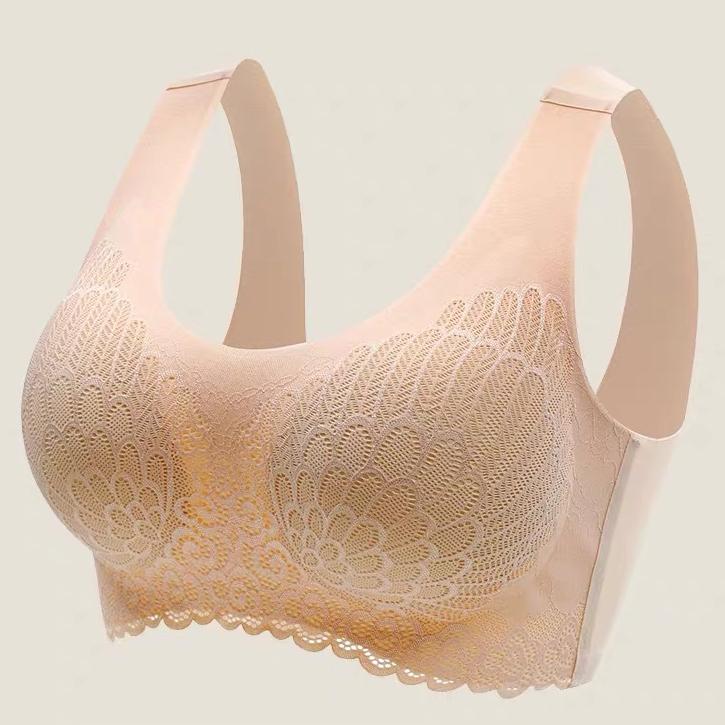 Womens Bras Full Cup Plus Size Wireless Sports Lace Vest Bras for
