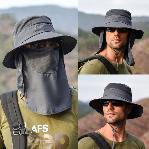 Fishing Hat Sun Protection Hat with Removable Mesh Face Neck Flap Cover