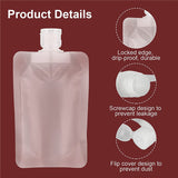 4 Pcs Refillable Empty Squeeze Pouch Bags for Toiletry Lotion Shampoo Shower Gel