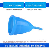 2 Packs Resuable Hygiene Menstrual Cups Medical Grade Silicone FDA Approved