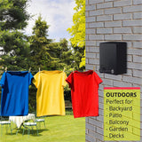 Retractable Clothesline Wall-Mounted Indoor Outdoor Washing Clothes Hanger