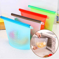 Reusable Silicone Food Storage Airtight Bags