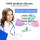 Reusable Medical Grade Silicone Feminine Hygiene Menstrual Cup