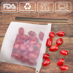 Reusable Silicone Food Storage Airtight Bags