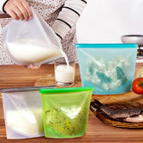 Reusable Silicone Food Storage Airtight Bags