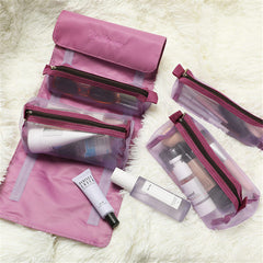 Roll-Up Travel Cosmetic Makeup Storage Bag Organizer