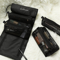 Roll-Up Travel Cosmetic Makeup Storage Bag Organizer