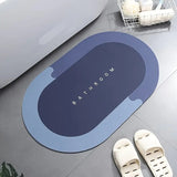 Rubber Non-Slip Quick Dry Bathroom Rugs Super Absorbent Thin Bath Mat