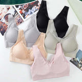 Seamless 5D Wireless Contour Latex Bra Lace Breathable Underwear Top