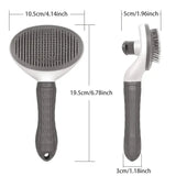 Dog Cat Grooming Brush Pet Hair Remover Self-Cleaning Pet Comb