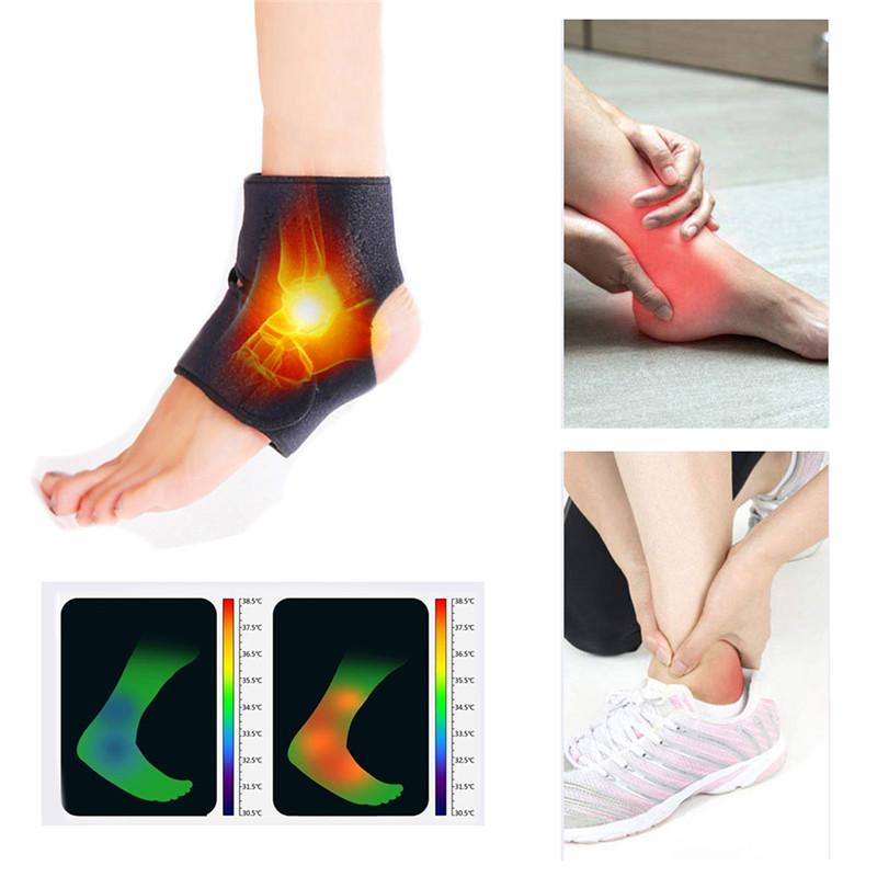 Self-Heating Tourmaline Thermal Infrared Magnetic Therapy Ankle Brace