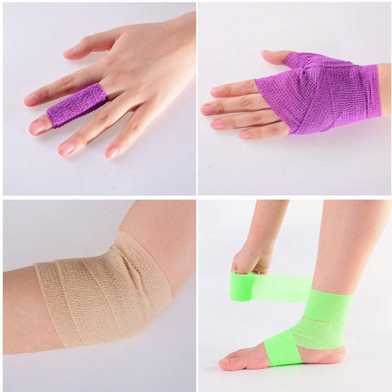Mini Safety & Survival Self Adhesive Elastic Bandage Travel Medical Emergency Kit