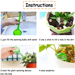 2pcs Self Plant Watering Bulb Automatic Globe