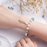 Shiny Pearl Natural Crystal Stone Good Lucky Bracelet