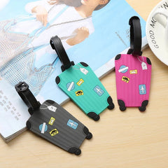 Cute Silicon Suitcase ID Address Holder Baggage Luggage Tags