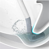 Silicone 360° Golf Head Toilet Cleaning Brush Tool Cleaner Scrubber