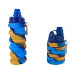 Silicone Collapsible Sports Water Travel Bottles 500ml