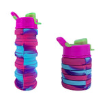 Silicone Collapsible Sports Water Travel Bottles 500ml