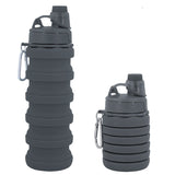 Silicone Collapsible Sports Water Travel Bottles 500ml