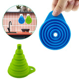 2pcs Silicone Collapsible Gadgets Funnels for Kitchen Use