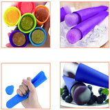 5Pcs Silicone Popsicle Molds Ice Pop Maker Molds Trays