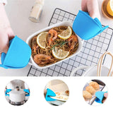 2Pcs Silicone Pot Holder Cooking Finger Protector Pinch Grips Heat Resistant