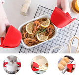 2Pcs Silicone Pot Holder Cooking Finger Protector Pinch Grips Heat Resistant