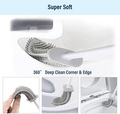 Silicone Bristles Toliet Cleaning Brush