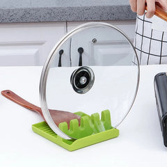 Silicone Utensil Rest with Drip Pad for Multiple Utensils