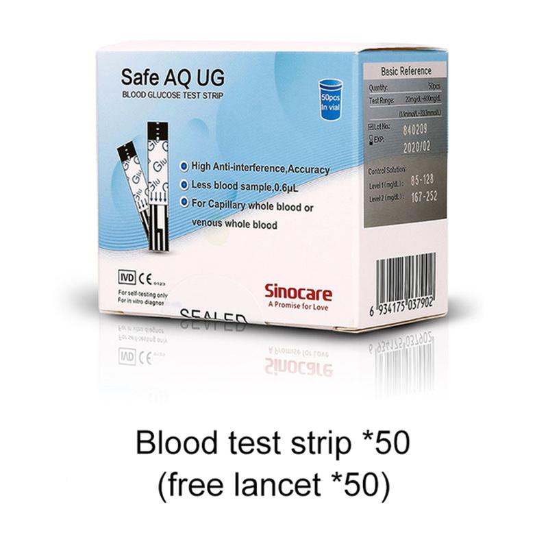 Sinocare Safe AQ UG Blood Glucose & Uric Acid 2 In 1 Monitor Meter