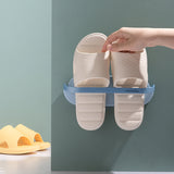 Wall Mounted Slipper Rack Towel Shelf Shoes Holder Storage Organizer