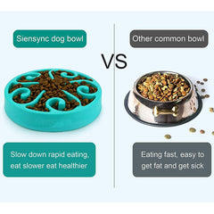 Slow Feeder Dog Bowl for Large Medium Small Dogs Cats