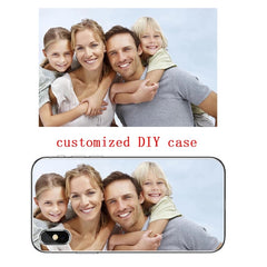 Soft Silicone Black Matting TPU Phone Case Customized Photo For iPhone Samsung